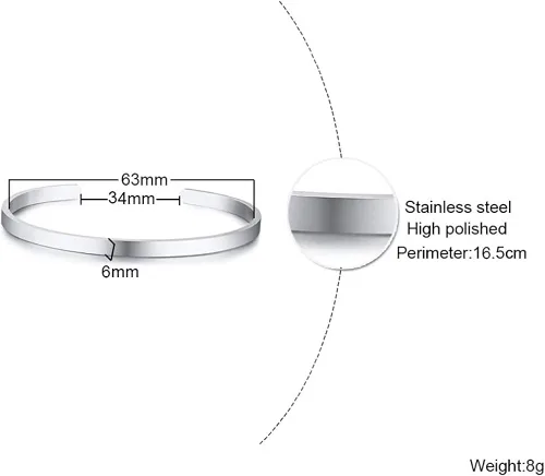 Miniatura 5 de Enhome jujube - Brazalete de plata para mujer diseño de bandera estadounidense