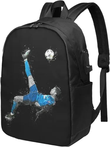 #7 Mochilas Bolso Portátil Bolsa Bookbag Usb Mochila 17 Pulgadas Para Diario