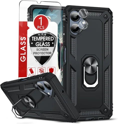 Miniatura 17 de LeYi para Samsung Galaxy A03S Funda de teléfono, Funda Samsung AO3S con [Paquete de 2] Protector de pantalla, [Calidad militar] Funda protectora