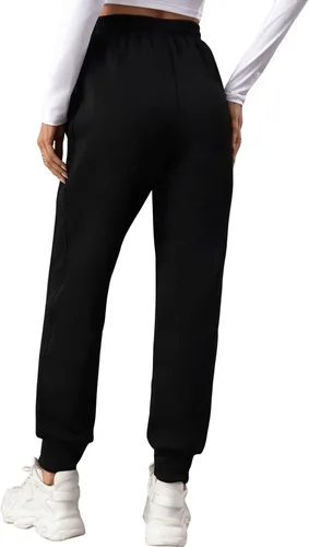 Miniatura 2 de SHENHE Pantalones deportivos elásticos de cintura alta con cordón para mujer