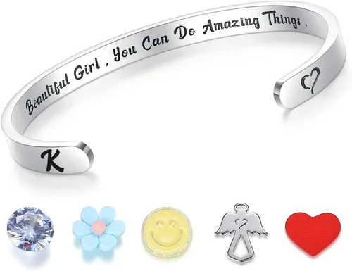 Miniatura 22 de SAM & LORI Pulseras personales para adolescentes, mujeres, regalos de joyería significativos (varios diseños) para mejor amiga, hija, nieta