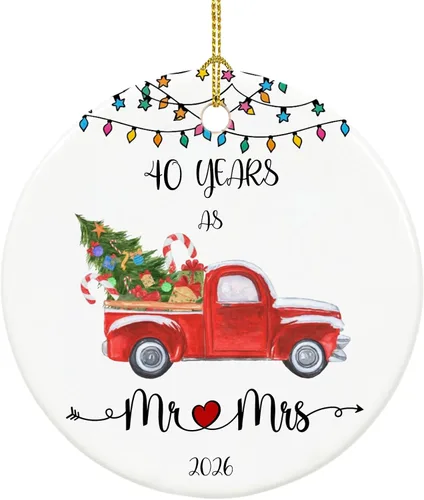 Miniatura 12 de Adorno de Navidad para bebé 2026, adorno de mi primera Navidad 2026, adornos de primera Navidad para bebés, 2.9 pulgadas de cerámica para colgar