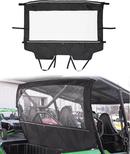 Miniatura 7 de KEMIMOTO Teryx - Parabrisas trasero suave compatible con Kawasaki Teryx 4 800 2013-2025, suave ventana trasera completa, transparente, a prueba