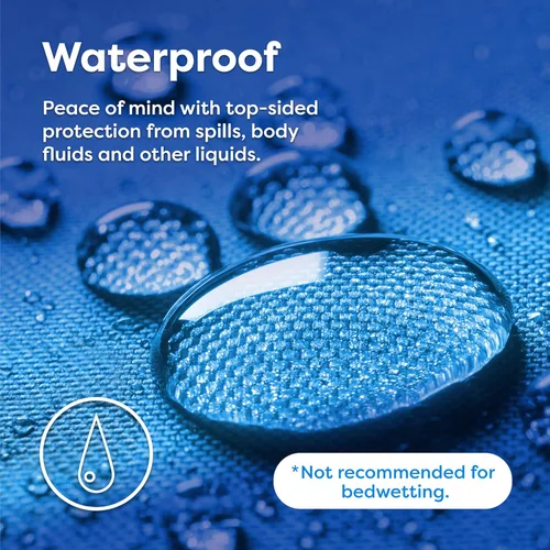 Miniatura 4 de HOSPITOLOGY PRODUCTS Protector de colchón King de algodón natural hipoalergénico, impermeable, funda ajustable, lavable a máquina, 78 x 80 pulgadas