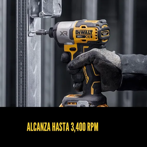 Miniatura 8 de DEWALT 20V MAX XR - Kit combinado de herramienta eléctrica inalámbrica de taladro de impacto y taladro de martillo, incluye 2 baterías POWERPACK