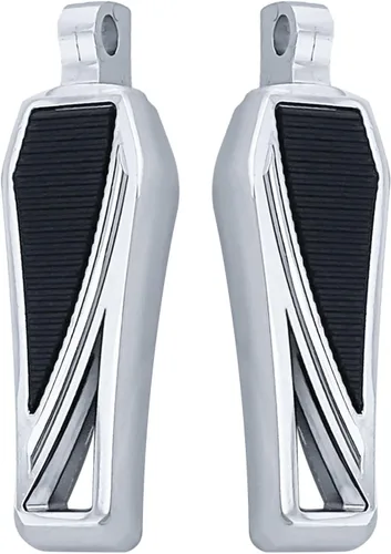 Miniatura 10 de FATECIM Estriberas Phantom para motocicleta con adaptadores de montaje macho ajustables y goma antideslizante universal para Harley Davidson Dyna