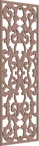 Miniatura 157 de Meadville Paneles decorativos de pared de madera con calado, 9 3/8 pulgadas de ancho x 24 3/8 pulgadas de alto x 1/4 de alto, aliso