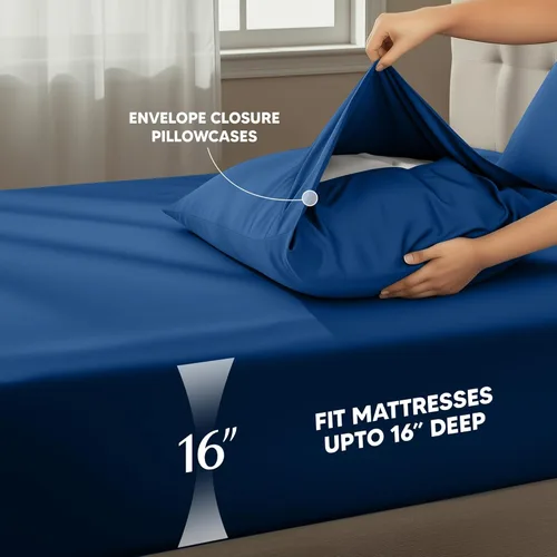 Miniatura 163 de Utopia Bedding Juego de sábanas Queen – Sábanas de 4 piezas para cama tamaño Queen, microfibra suave y transpirable, incluye 1 sábana bajera, 1 Gris