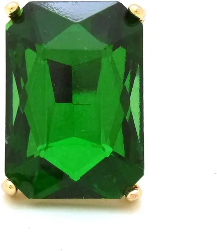 Miniatura 3 de Fashion 21 Anillo elástico de piedra colorida de cristal extra grande para mujer