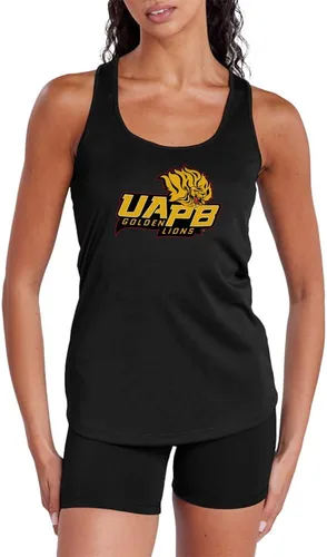 Miniatura 233 de Camiseta deportiva sin mangas oficial de NCAA Collegiate para mujer, con espalda cruzada, colección con logotipo primario