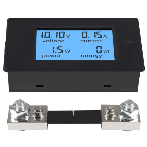 Miniatura 6 de DC 6.5-100V 0-100A 12V 24V 36V 48V 60V 72V Volt Amp Watt Medidor Pantalla LCD Digital Voltaje de corriente Medidor de energía Multímetro Amperímetro