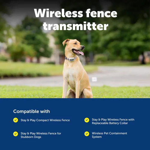 Miniatura 6 de PetSafe Stay & Play Transmisor Adicional para Cerca Inalámbrica Compacta - Añade Hasta 3/4 de Acre a la Cerca Inalámbrica Stay & Play o Sistema