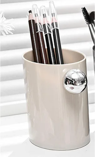 Miniatura 2 de Soporte para brochas de maquillaje, soporte para lápices de cejas, de plástico simple, multifuncional, ahorro de espacio, de fácil acceso