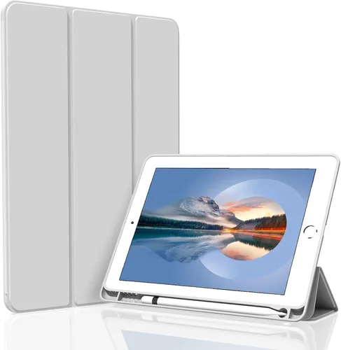 Miniatura 11 de Funda para iPad Air 3 / Pro de 10.5 pulgadas, ligera, delgada y suave TPU con soporte de triple pliegue, función de reposo/encendido automático