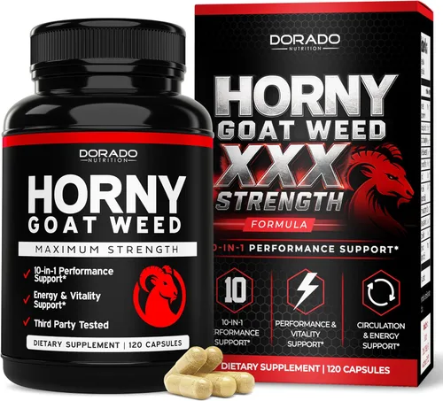 Miniatura 10 de Horny Goat Weed para hombres y mujeres – [20% de Icariins Fuerza Máxima] – Resistencia, Aguante, Circulación, Soporte Articular y de Espalda – Raíz