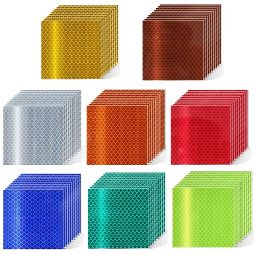 Miniatura 32 de Cinta reflectante blanca de 4 pulgadas, adhesivo de seguridad de advertencia impermeable para exteriores (10 pies)