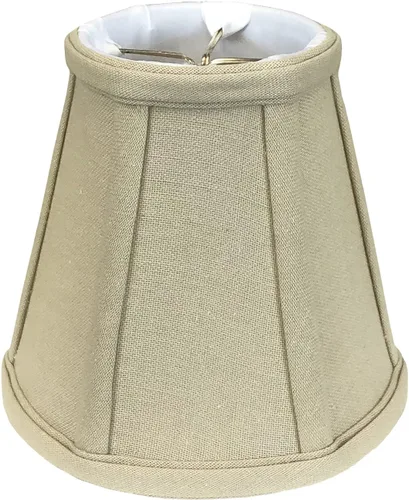 Miniatura 41 de Royal Designs, Inc. BS-707FC-6AGL Deep Empire Basic - Pantalla para lámpara con clip de llama, 3.5 x 6 x 5.75 pulgadas, color dorado antiguo