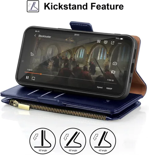 Miniatura 7 de Antsturdy Samsung Galaxy S22 Ultra - Cartera con tarjetero para mujeres y hombres, funda para teléfono Galaxy S22 Ultra 5G, bloqueo RFID, piel