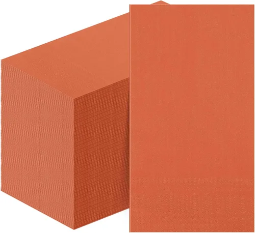 Miniatura 7 de Teling 100 servilletas de papel de Navidad desechables para cena de Navidad, servilletas de cóctel, toallas de mano rojas y verdes para el hogar