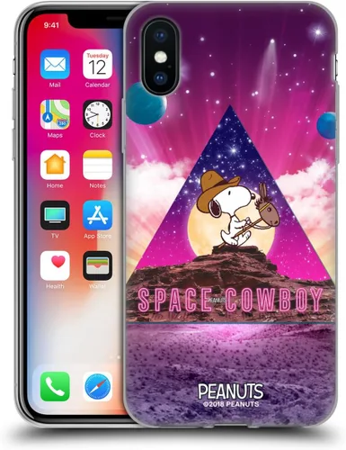Miniatura 160 de Head Case Designs Funda de gel con licencia oficial de Peanuts Nebula Cactus Needles Snoopy Space Cowboy [protección de grado militar] compatible