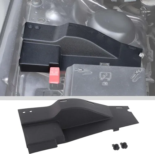 JWWY Cubierta de protección contra el polvo del lado del motor, cubierta protectora contra el polvo del motor para Dodge Challenger 2015-2024+, Negro