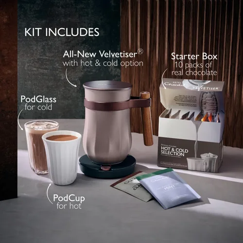 Miniatura 2 de Sistema de Chocolate para Beber Caliente y Frío - El NUEVÍSIMO Velvetiser de Hotel Chocolat - El kit incluye máquina de chocolate caliente, caja