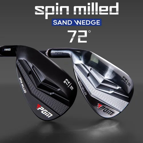 Miniatura 2 de PGM Cuña – Cuña de arena premium de 72 grados, cuña Lob Wedge para hombres y mujeres – Textura CNC – Bunker Buster Escape Bunkers y salvar golpes
