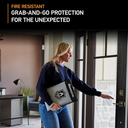 Miniatura 6 de SentrySafe Caja fuerte resistente al fuego e impermeable + SentrySafe Bolsa de documentos resistente al fuego y al agua