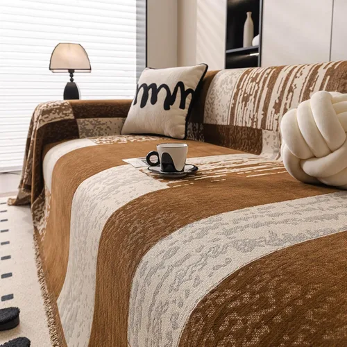 Miniatura 75 de ROOMLIFE Funda de sofá con estampado de leopardo para sofá de 3 plazas, lavable, protector de muebles para perros, funda de sofá suave