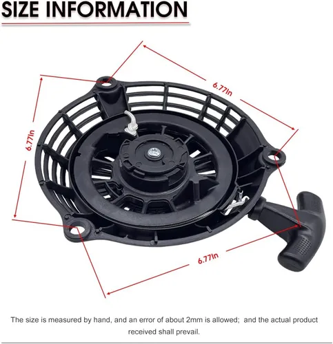 Miniatura 6 de Actualización GCV160 - Conjunto de arranque de tracción con adhesivo de arranque de retroceso para Honda GCV135 GCV160cc, lavadora a presión, piezas