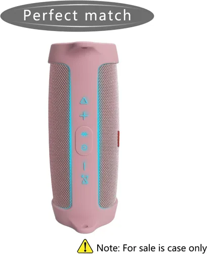 Miniatura 7 de LTGEM - Funda de silicona para altavoz JBL Charge 5, protector de viaje de gel suave, bolsa de goma impermeable con correa para el hombro (azul)