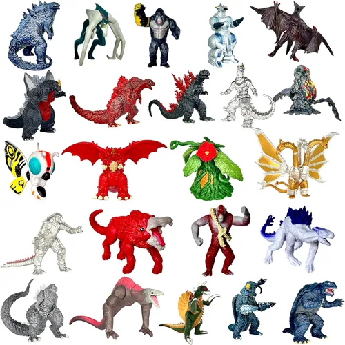 Miniatura 5 de TwCare Juego de 8 figuras de acción movibles de King Kong vs Godzilla Toys King of the Monsters para cumpleaños, dinosaurio, regalo para niños Set