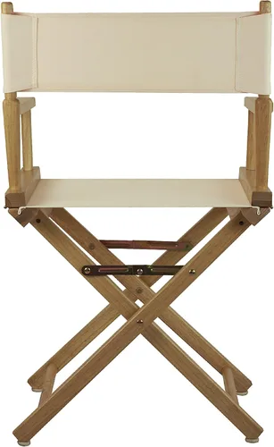 Miniatura 3 de Casual Home - Silla de director de 18 in, marco natural, con lona color trigo