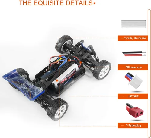 Miniatura 4 de 2S 4000mAh 7.4V 50C RC LiPo Batería Hardcase con T Plug para Tamiya TT01 TT02 RC Vehículos Camión Losi Slash Buggy Racing Hobby (paquete de 2)