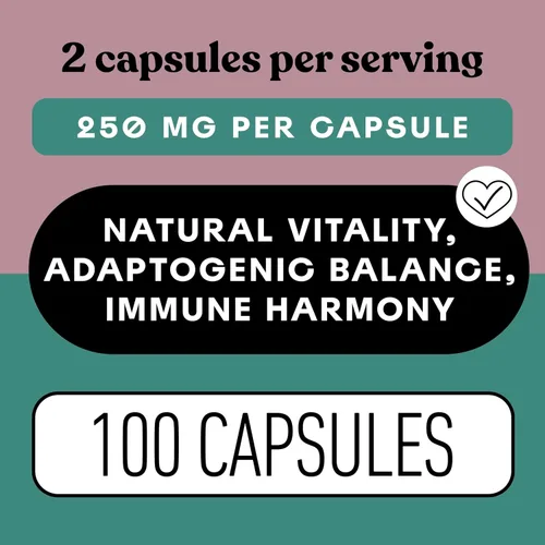 Miniatura 5 de Complete Natural Products Cápsulas orgánicas de hongos Reishi, 250 mg, 100 unidades Extracto corporal fructífero A base de plantas Soporte