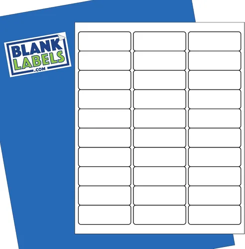 Miniatura 23 de Etiquetas de envío de direcciones imprimibles de fácil despegado, 1 pulgada x 2 5/8 pulgadas Adhesivo personalizable Blanco 300 etiquetas
