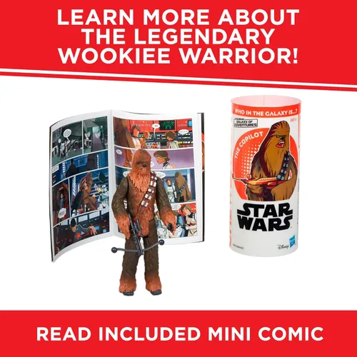Miniatura 7 de STAR WARS Figura de Chewbacca y mini cómic de Galaxy of Adventures