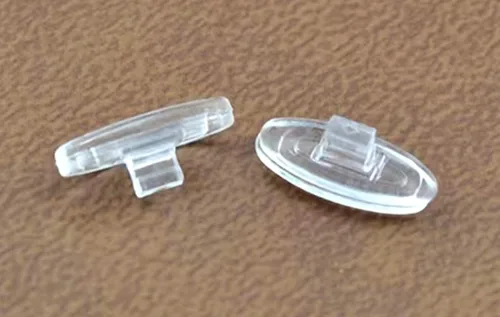 Miniatura 5 de Almohadillas de silicona de goma transparente tipo clip para la nariz, piezas para anteojos, lentes de sol, marcos de lectura, HNP003