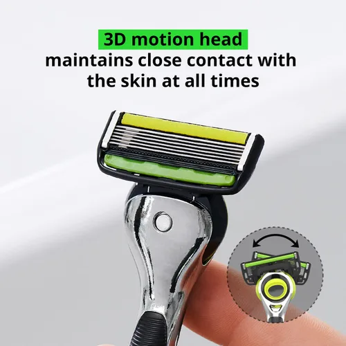 Miniatura 2 de Dorco Sistema de maquinilla de afeitar Pace 6 Pro 3D Motion - 1 mango + juego de 9 cartuchos