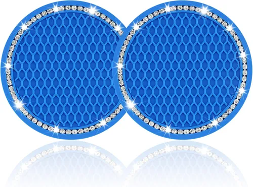 Miniatura 22 de JUSTTOP - Portavasos para automóvil, paquete de 2 unidades, universal, antideslizante, soporte para tazas, accesorios para interiores de automóvil