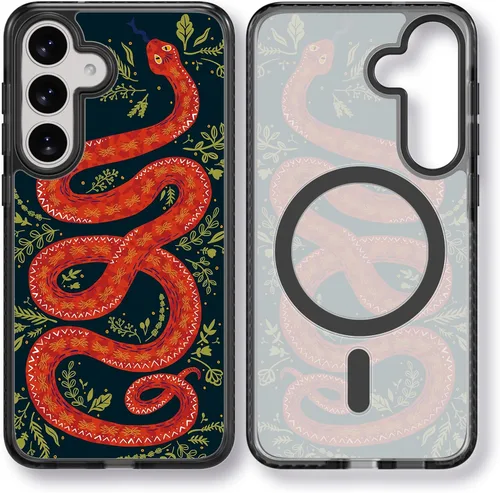 Miniatura 13 de Rosarnnah Funda compatible con Samsung Galaxy S24 Ultra, bonita estética, a la moda, divertida funda con estampado de gatito y gato, duradera a