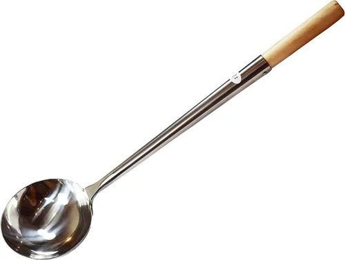 Miniatura 3 de Sunrise Pala Wok de grado comercial 16" (#3) con pasador