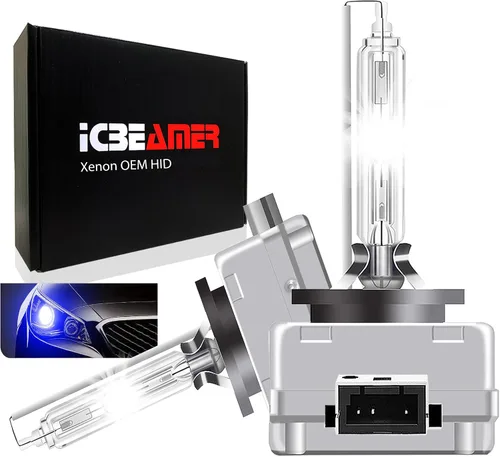 Miniatura 14 de ICBEAMER 10000K D1R D1C D1S Xenon HID Reemplazo directo Reemplazar bombillas de luz baja para faros delanteros de fábrica OEM [Color: azul]
