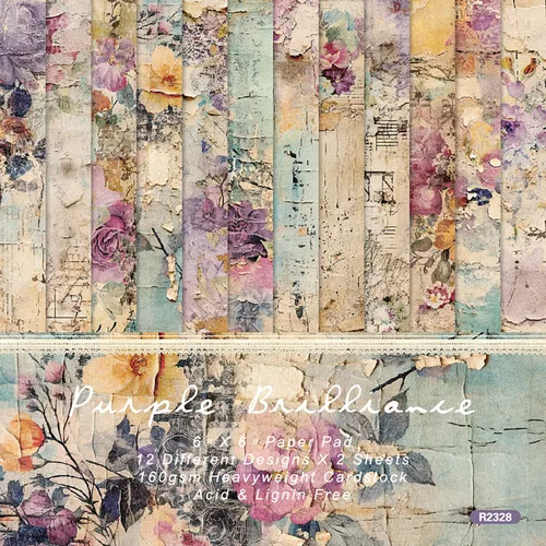 Miniatura 23 de YASMEN Papel de álbum de recortes de doble cara de 12 x 12 pulgadas, suministros bohemios para álbumes de recortes, papel de manualidades