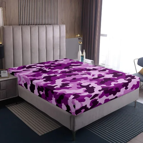 Miniatura 5 de Sábana bajera ajustable de 3 piezas con estampado de leopardo, tamaño individual, juego de ropa de cama de piel de guepardo para niños, bolsillo