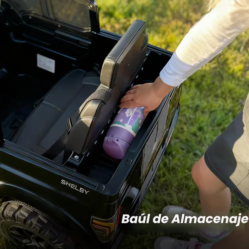 Miniatura 6 de Hikiddo Ford Shelby F-150 con Licencia 24V Juguete de Montar para Niños, Coche Eléctrico para Niños con Control Remoto, Motores de 400W - Negro