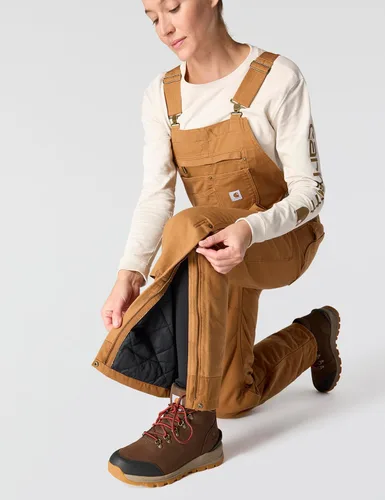 Miniatura 6 de Carhartt - Overol con peto aislado de tela de pato lavada, con ajuste relajado, para mujer