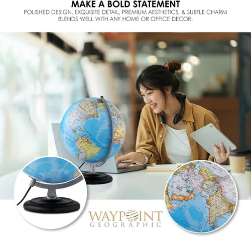 Miniatura 7 de Waypoint Geographic Globo iluminado Mariner