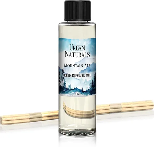 Miniatura 44 de Urban Naturals Recambio de aceite difusor de varillas ámbar y lavanda, lavanda relajante, ámbar cálido, aroma calmante para habitación, 4 onzas +