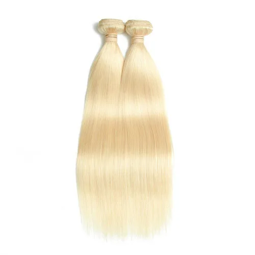 Miniatura 3 de Cabello de 34 a 36 pulgadas de largo, sedoso 613, extensiones de cabello lacio grado 10A, 100% cabello humano virgen sin procesar, tramas de cabello